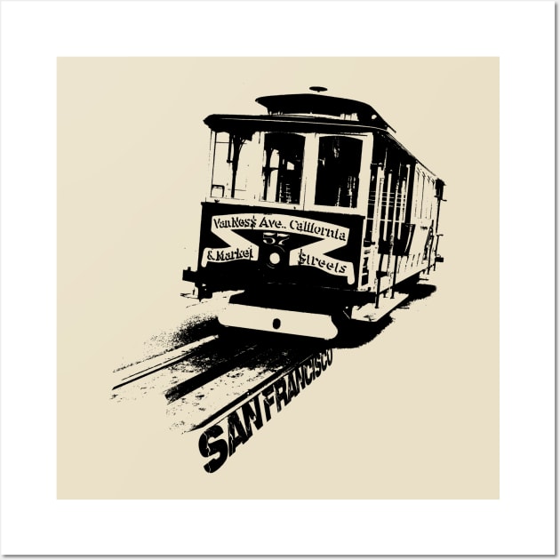 San Francisco, Cable Car Wall Art by hottehue